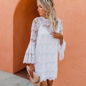 White Lace Dress - Med - NWT